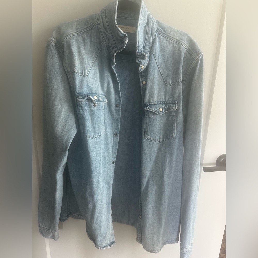 All Saints Dayton Denim Shirt